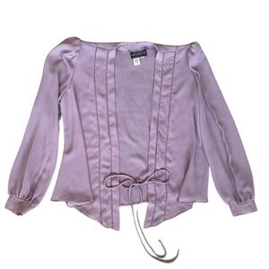 70s Vintage Patty Woodard of California Light Purple Cardigan Cover Up Size S